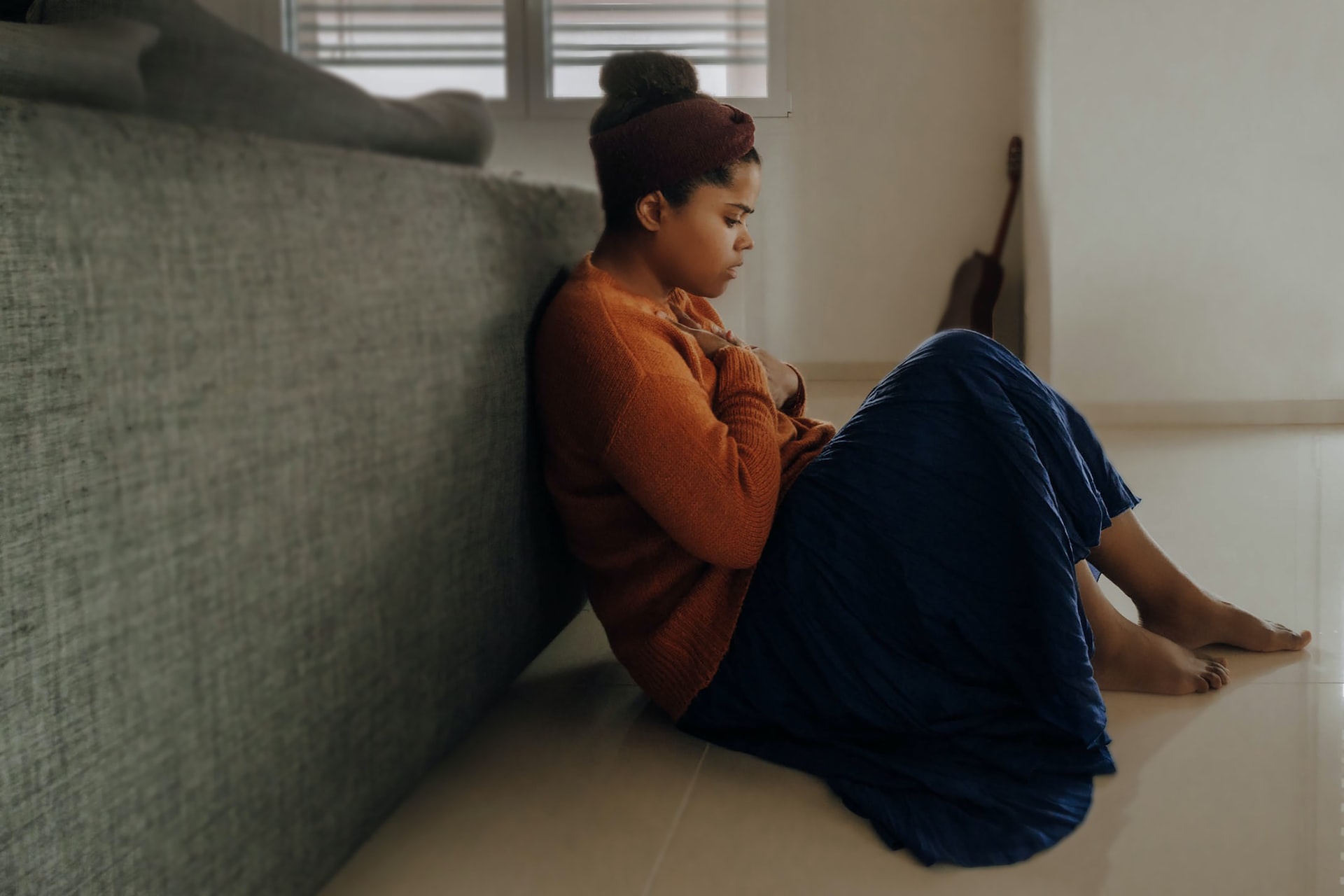 stress and anxiety woman